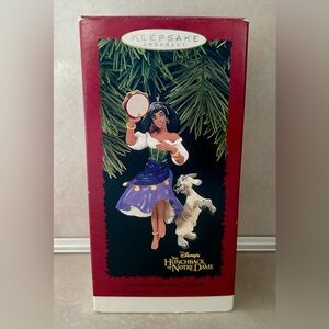 Hallmark Ornament 1996 Esmeralda and Djali of Disney’s Hunchback of Notre Dame